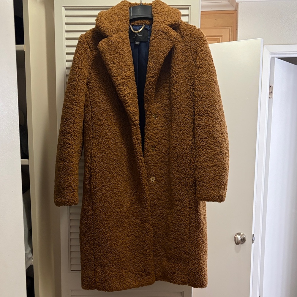 JCrew Teddy bear coat